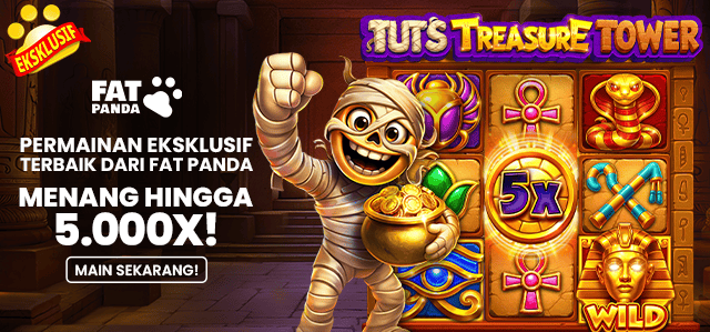 FAT PANDA - TUT'S TREASURE TOWER GAME PROMO BANNER